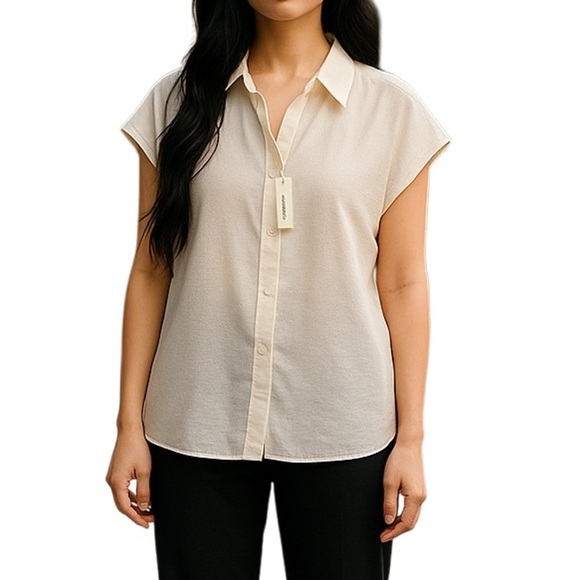 Max Studio Blouse Ivory - Picture 1 of 7